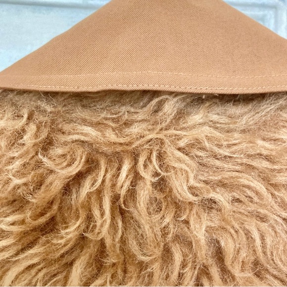 Jonathon Simkhai Small Faux Fur Trench Coat - Picture 4 of 5